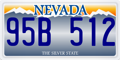 NV license plate 95B512