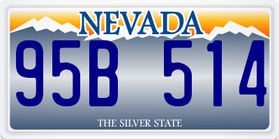 NV license plate 95B514