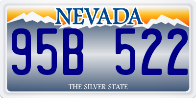 NV license plate 95B522