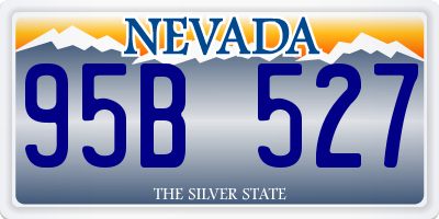 NV license plate 95B527