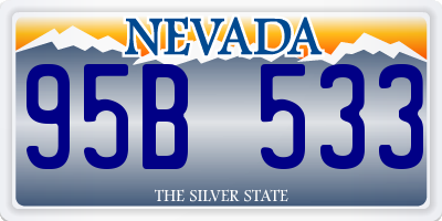 NV license plate 95B533