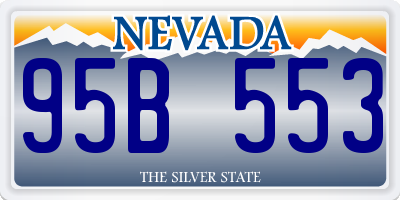 NV license plate 95B553