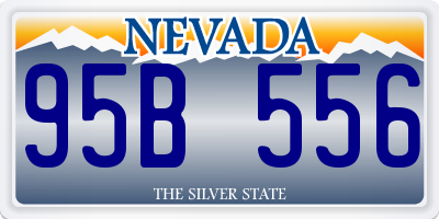 NV license plate 95B556