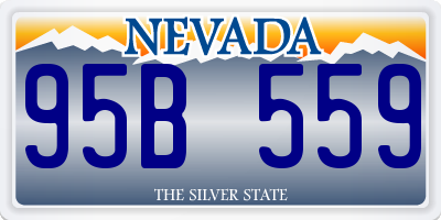 NV license plate 95B559