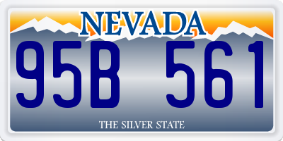 NV license plate 95B561