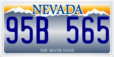 NV license plate 95B565
