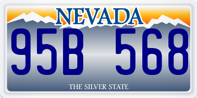 NV license plate 95B568
