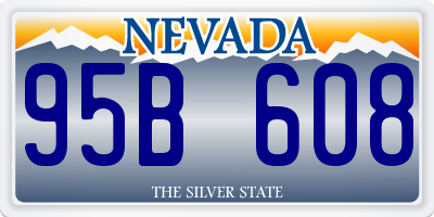 NV license plate 95B608