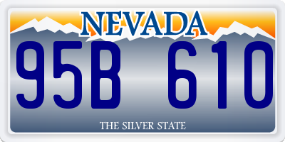 NV license plate 95B610