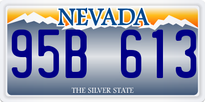 NV license plate 95B613