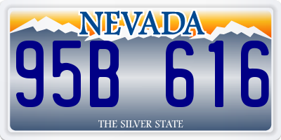 NV license plate 95B616