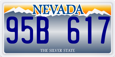 NV license plate 95B617