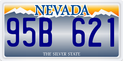 NV license plate 95B621