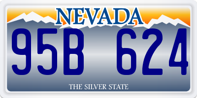 NV license plate 95B624
