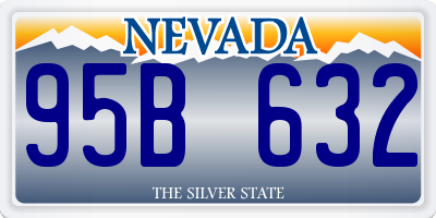 NV license plate 95B632