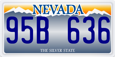 NV license plate 95B636