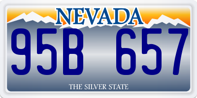 NV license plate 95B657