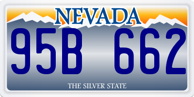 NV license plate 95B662