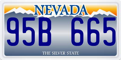 NV license plate 95B665