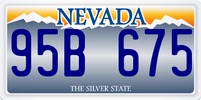 NV license plate 95B675