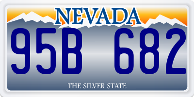 NV license plate 95B682