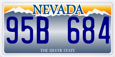 NV license plate 95B684
