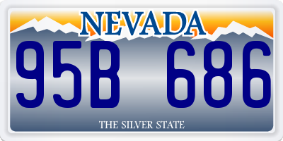NV license plate 95B686