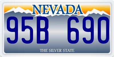 NV license plate 95B690