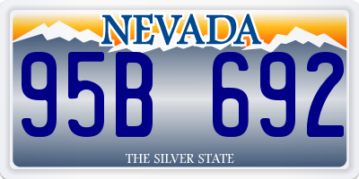 NV license plate 95B692