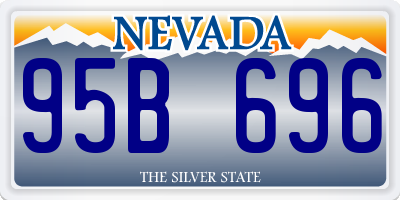 NV license plate 95B696