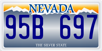 NV license plate 95B697