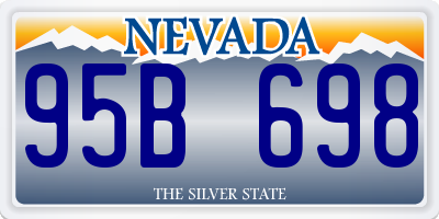 NV license plate 95B698