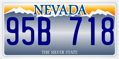 NV license plate 95B718