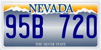 NV license plate 95B720