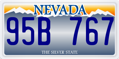 NV license plate 95B767