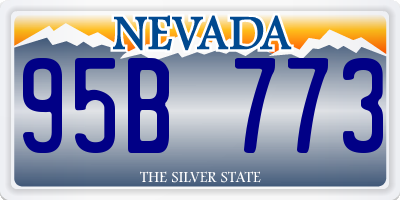 NV license plate 95B773