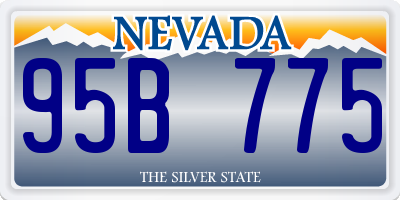 NV license plate 95B775