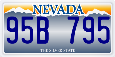 NV license plate 95B795