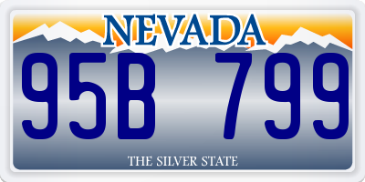 NV license plate 95B799