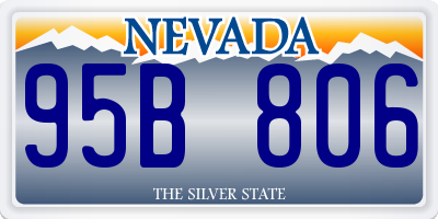 NV license plate 95B806