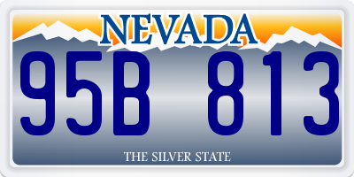 NV license plate 95B813