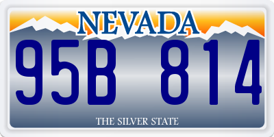 NV license plate 95B814