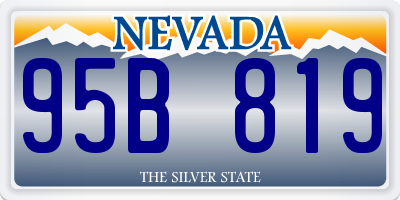 NV license plate 95B819