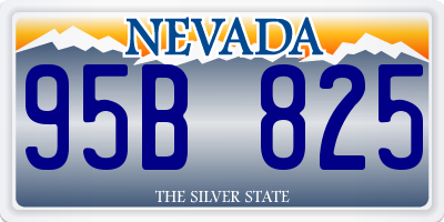 NV license plate 95B825