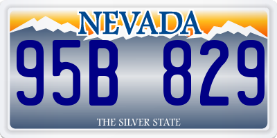 NV license plate 95B829