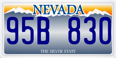 NV license plate 95B830