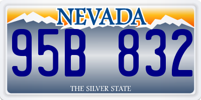 NV license plate 95B832