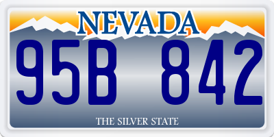 NV license plate 95B842