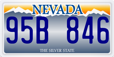 NV license plate 95B846