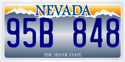 NV license plate 95B848